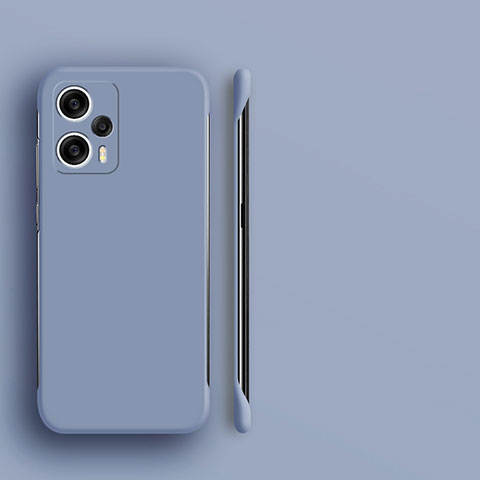 Funda Dura Plastico Rigida Sin Marco Carcasa Mate P01 para Xiaomi Poco F5 5G Gris Lavanda