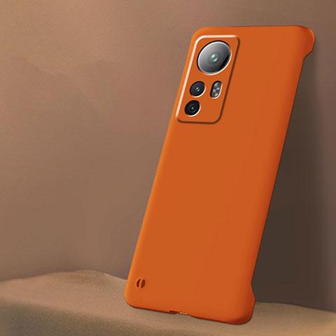 Funda Dura Plastico Rigida Sin Marco Carcasa Mate P01 para Xiaomi Redmi Note 12S Naranja