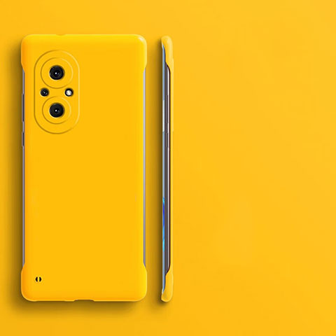 Funda Dura Plastico Rigida Sin Marco Carcasa Mate para Huawei Honor 50 SE 5G Amarillo