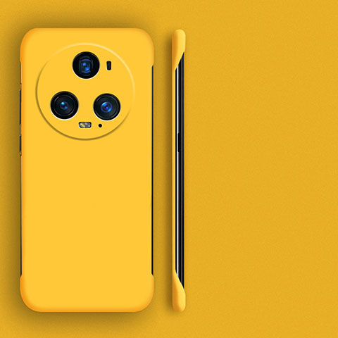 Funda Dura Plastico Rigida Sin Marco Carcasa Mate para Huawei Honor Magic5 Pro 5G Amarillo