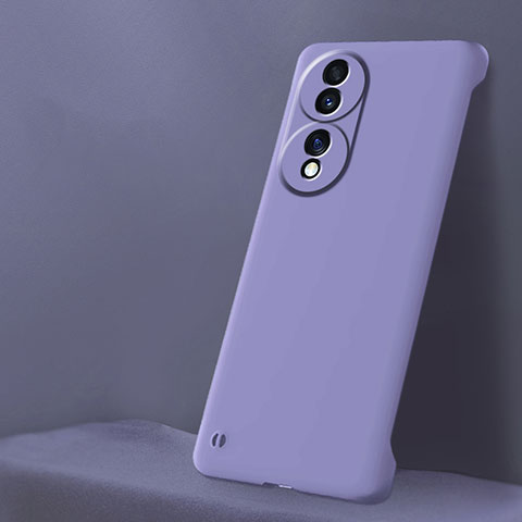 Funda Dura Plastico Rigida Sin Marco Carcasa Mate para Huawei Honor X7b Purpura Claro