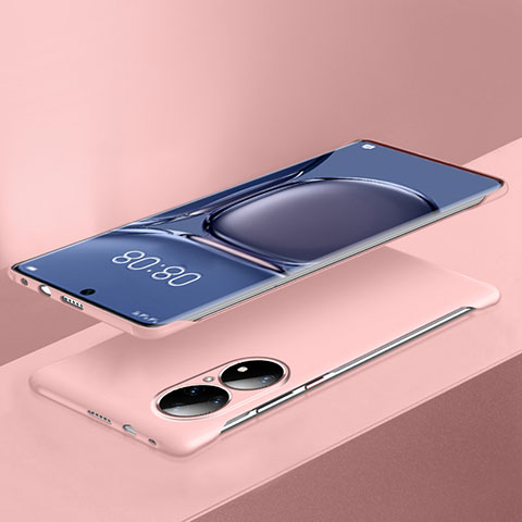 Funda Dura Plastico Rigida Sin Marco Carcasa Mate para Huawei P50 Rosa