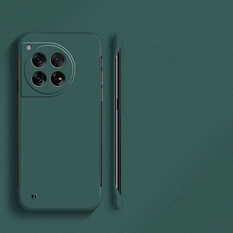 Funda Dura Plastico Rigida Sin Marco Carcasa Mate para OnePlus 12 5G Verde Noche