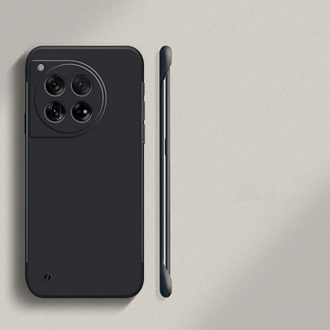 Funda Dura Plastico Rigida Sin Marco Carcasa Mate para OnePlus 12R 5G Negro