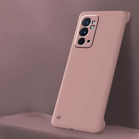 Funda Dura Plastico Rigida Sin Marco Carcasa Mate para OnePlus 9RT 5G Rosa