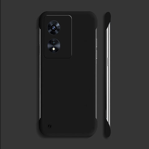 Funda Dura Plastico Rigida Sin Marco Carcasa Mate para Oppo A18 Negro