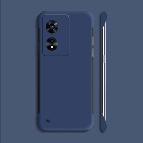 Funda Dura Plastico Rigida Sin Marco Carcasa Mate para Oppo A38 Azul