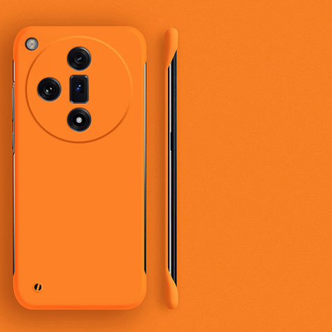 Funda Dura Plastico Rigida Sin Marco Carcasa Mate para Oppo Find X7 5G Naranja