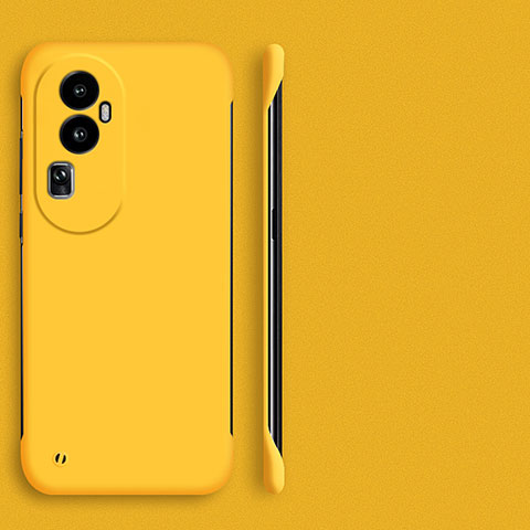 Funda Dura Plastico Rigida Sin Marco Carcasa Mate para Oppo Reno10 Pro+ Plus 5G Amarillo