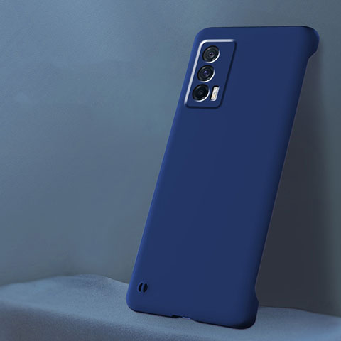 Funda Dura Plastico Rigida Sin Marco Carcasa Mate para Vivo iQOO 7 India 5G Azul