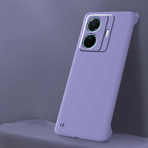 Funda Dura Plastico Rigida Sin Marco Carcasa Mate para Vivo T1 5G Purpura Claro