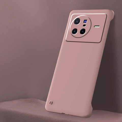 Funda Dura Plastico Rigida Sin Marco Carcasa Mate para Vivo X80 5G Rosa