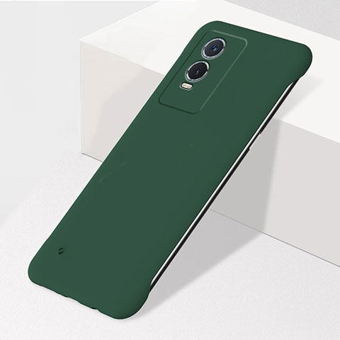 Funda Dura Plastico Rigida Sin Marco Carcasa Mate para Vivo Y76s 5G Verde Noche