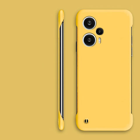 Funda Dura Plastico Rigida Sin Marco Carcasa Mate para Xiaomi Redmi Note 12 Turbo 5G Amarillo