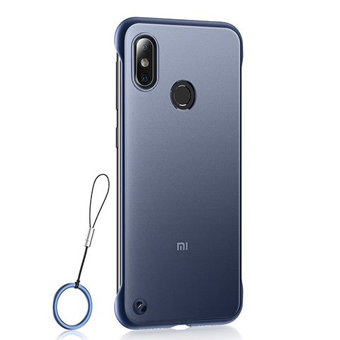 Funda Dura Ultrafina Carcasa Transparente Mate U01 para Xiaomi Mi 8 Azul