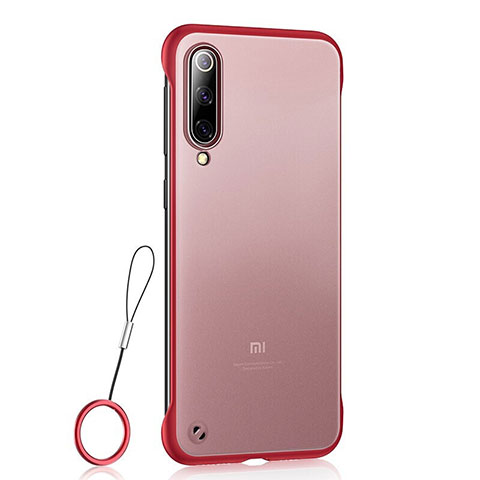 Funda Dura Ultrafina Carcasa Transparente Mate U01 para Xiaomi Mi 9 Rojo