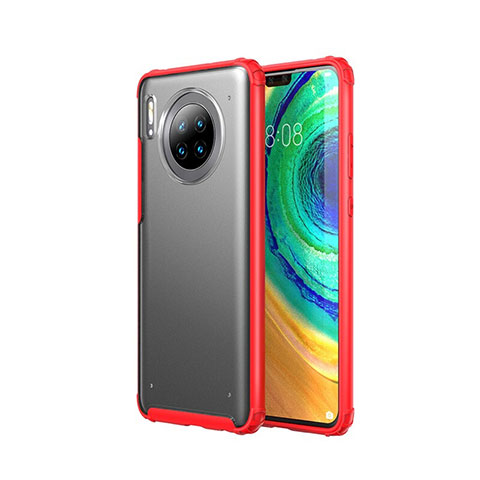 Funda Dura Ultrafina Carcasa Transparente Mate U02 para Huawei Mate 30 5G Rojo