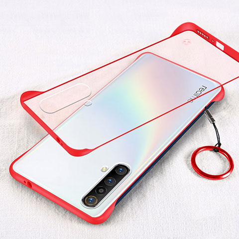 Funda Dura Ultrafina Transparente Carcasa para Realme X50t 5G Rojo