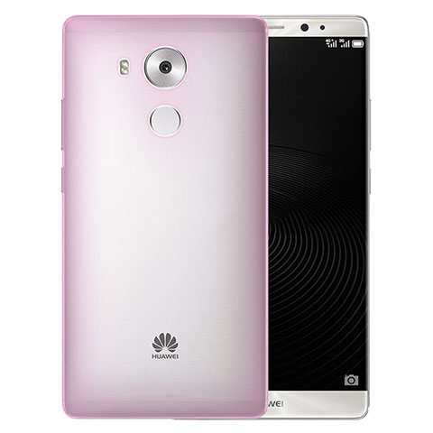 Funda Dura Ultrafina Transparente Mate para Huawei Mate 8 Rosa