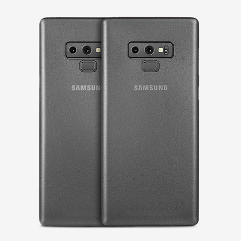 Funda Dura Ultrafina Transparente Mate T01 para Samsung Galaxy Note 9 Gris