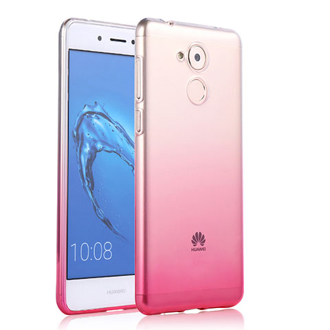 Funda Gel Ultrafina Transparente Gradiente para Huawei Enjoy 6S Rosa