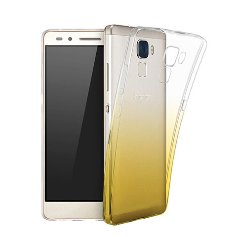 Funda Gel Ultrafina Transparente Gradiente para Huawei Honor 5C Amarillo