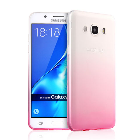 Funda Gel Ultrafina Transparente Gradiente para Samsung Galaxy J5 (2016) J510FN J5108 Rosa