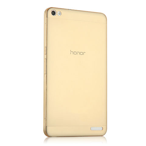 Funda Gel Ultrafina Transparente para Huawei MediaPad X2 Oro