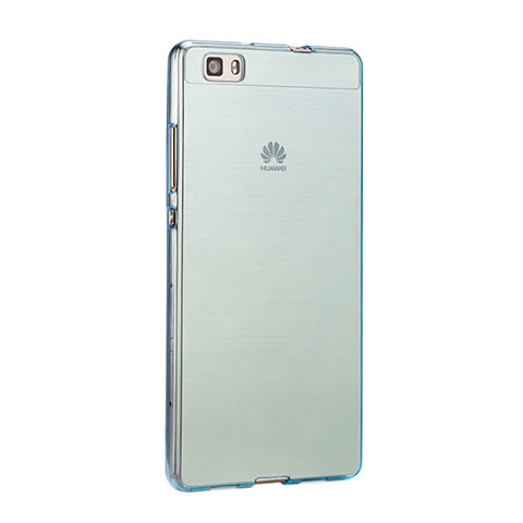 Funda Gel Ultrafina Transparente para Huawei P8 Lite Azul