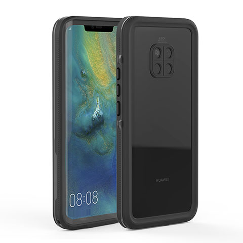 Funda Impermeable Bumper Silicona y Plastico Waterproof Carcasa 360 Grados para Huawei Mate 20 Pro Negro