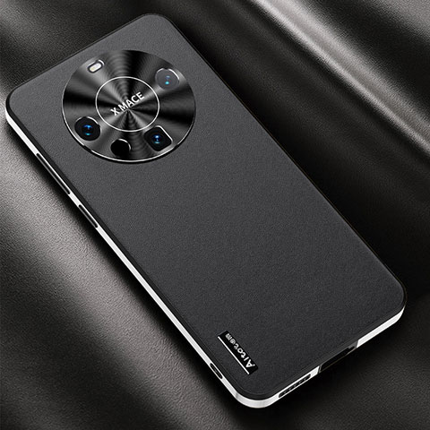 Funda Lujo Cuero Carcasa AT2 para Huawei Mate 60 Negro