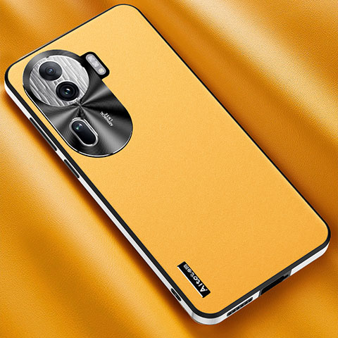 Funda Lujo Cuero Carcasa AT2 para Oppo Reno11 Pro 5G Amarillo