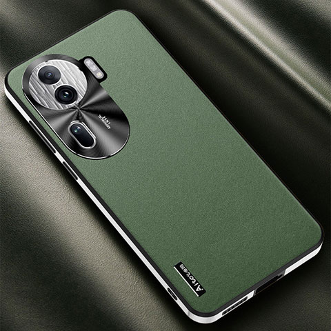 Funda Lujo Cuero Carcasa AT2 para Oppo Reno11 Pro 5G Verde