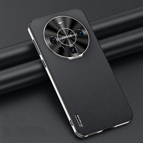 Funda Lujo Cuero Carcasa AT3 para Huawei Mate 60 Negro