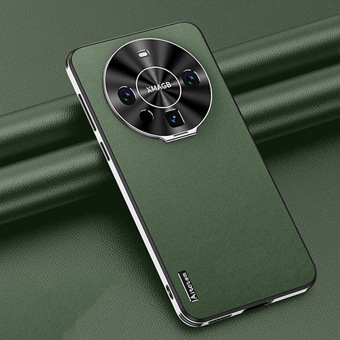 Funda Lujo Cuero Carcasa AT3 para Huawei Mate 60 Pro+ Plus Verde