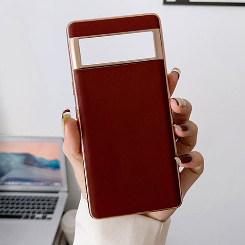 Funda Lujo Cuero Carcasa B01H para Google Pixel 6a 5G Rojo