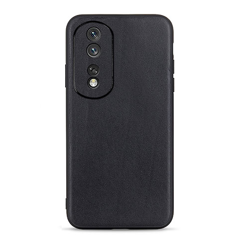 Funda Lujo Cuero Carcasa B01H para Huawei Honor 80 5G Negro