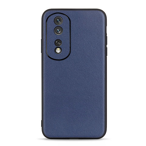 Funda Lujo Cuero Carcasa B01H para Huawei Honor 80 Pro 5G Azul