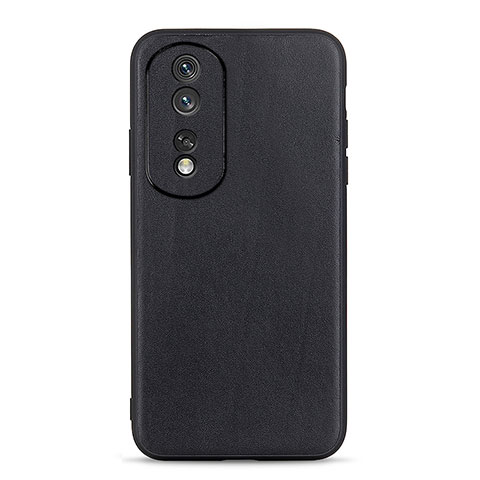 Funda Lujo Cuero Carcasa B01H para Huawei Honor 80 Pro Flat 5G Negro