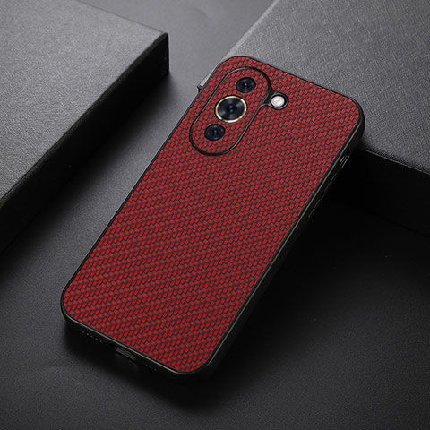 Funda Lujo Cuero Carcasa B01H para Huawei Nova 10 Rojo