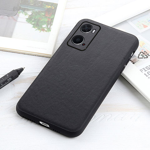 Funda Lujo Cuero Carcasa B01H para Oppo A36 Negro