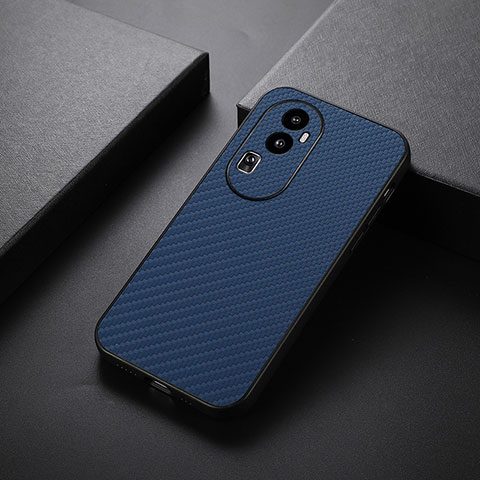 Funda Lujo Cuero Carcasa B01H para Oppo Reno10 Pro+ Plus 5G Azul