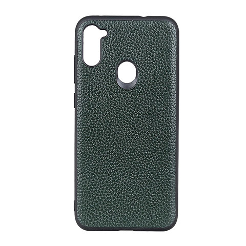 Funda Lujo Cuero Carcasa B01H para Samsung Galaxy A11 Verde