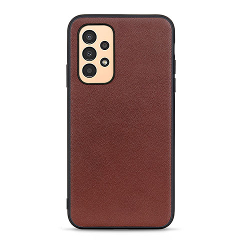 Funda Lujo Cuero Carcasa B01H para Samsung Galaxy A13 4G Marron