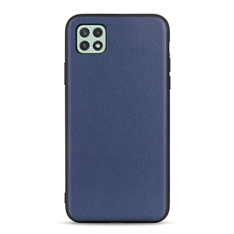 Funda Lujo Cuero Carcasa B01H para Samsung Galaxy A22s 5G Azul