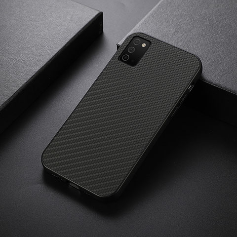 Funda Lujo Cuero Carcasa B01H para Samsung Galaxy M02s Negro