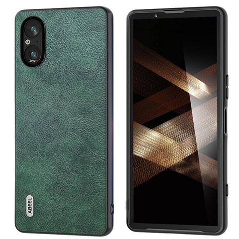 Funda Lujo Cuero Carcasa B01H para Sony Xperia 5 V Verde