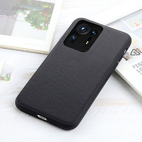 Funda Lujo Cuero Carcasa B01H para Xiaomi Mi Mix 4 5G Negro