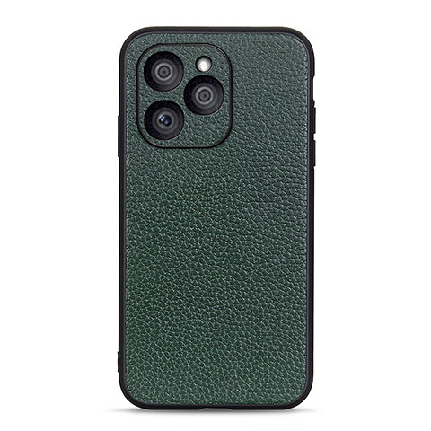 Funda Lujo Cuero Carcasa B02H para Huawei Honor 60 SE 5G Verde