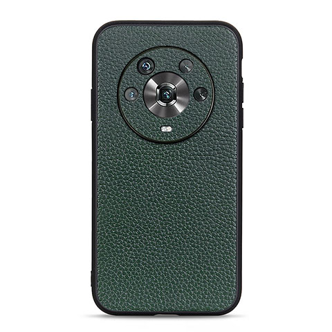 Funda Lujo Cuero Carcasa B02H para Huawei Honor Magic4 5G Verde